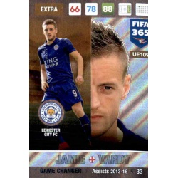 Jamie Vardy Game Changer Leicester City UE109 FIFA 365 Adrenalyn XL 2017 Update Edition