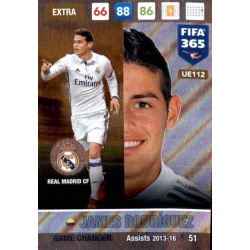 James Rodríguez Game Changer Real Madrid UE112 FIFA 365 Adrenalyn XL 2017 Update Edition
