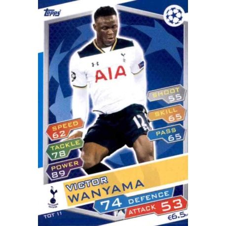 Victor Wanyama Tottenham Hotspur TOT11 Match Attax Champions 2016-17