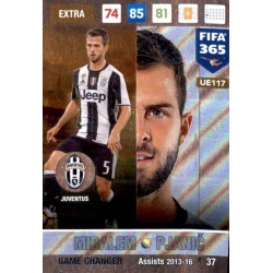 Miralem Pjanić Game Changer Juventus UE117 FIFA 365 Adrenalyn XL 2017 Update Edition