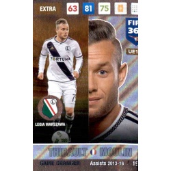 Thibault Moulin Game Changer Legia Warszawa UE119 FIFA 365 Adrenalyn XL 2017 Update Edition