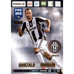 Gonzalo Higuaín Winter Star Juventus UE128 FIFA 365 Adrenalyn XL 2017 Update Edition