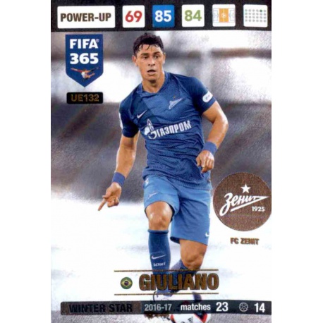 Giuliano Winter Star FC Zenit UE132 FIFA 365 Adrenalyn XL 2017 Update Edition