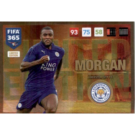 Wes Morgan Limited Edition Leicester City FIFA 365 Adrenalyn XL 2017 Update Edition