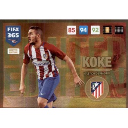 Koke Limited Edition Atlético Madrid FIFA 365 Adrenalyn XL 2017 Update Edition