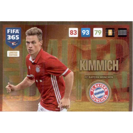 Joshua Kimmich Limited Edition Bayern München FIFA 365 Adrenalyn XL 2017 Update Edition