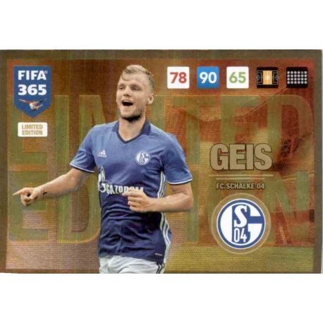 Johannes Geis Limited Edition FC Schalke 04 FIFA 365 Adrenalyn XL 2017 Update Edition