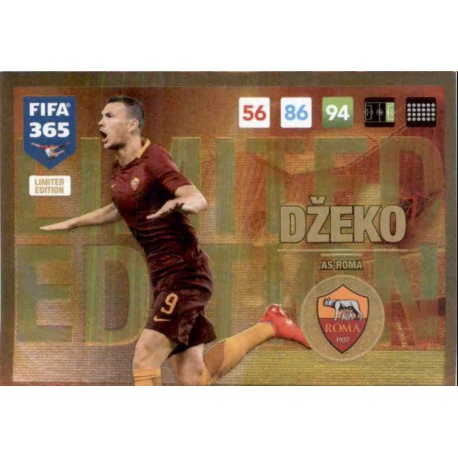 Edin Džeko Limited Edition AS Roma FIFA 365 Adrenalyn XL 2017 Update Edition