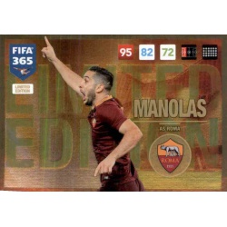 Konstantinos Manolas Limited Edition AS Roma FIFA 365 Adrenalyn XL 2017 Update Edition