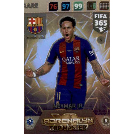 Neymar Jr Top Master Barcelona 5 FIFA 365 Adrenalyn XL 2018