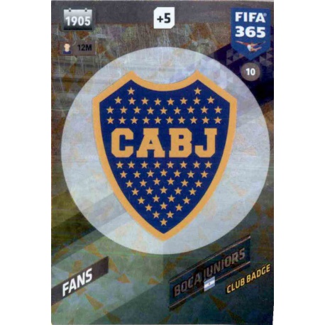 Escudo Boca Juniors 10 FIFA 365 Adrenalyn XL 2018