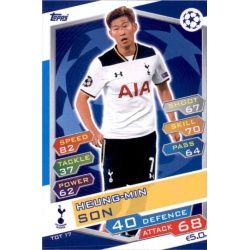 Heung-Min Son Tottenham Hotspur TOT17 Match Attax Champions 2016-17