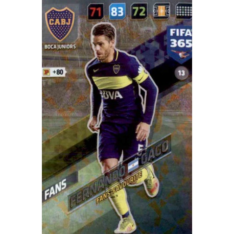 Fernando Gago Fans Favourite Boca Juniors 13 FIFA 365 Adrenalyn XL 2018