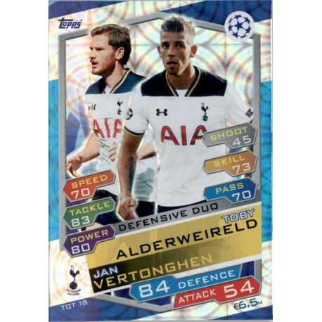 Jan Vertonghen - Toby Alderweireld Defensive Duo TOT18 Match Attax Champions 2016-17