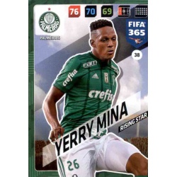 Yerry Mina Rising Star Palmeiras 38 FIFA 365 Adrenalyn XL 2018