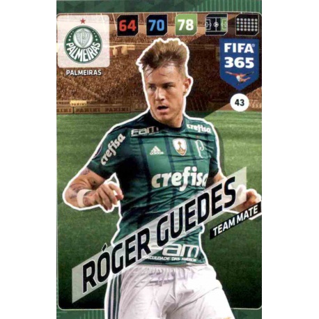 Róger Guedes Palmeiras 43 FIFA 365 Adrenalyn XL 2018