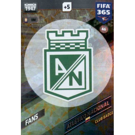 Emblem Atlético Nacional 46 FIFA 365 Adrenalyn XL 2018