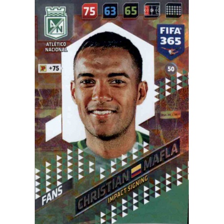 Christian Mafla Impact Signing Atlético Nacional 50 FIFA 365 Adrenalyn XL 2018