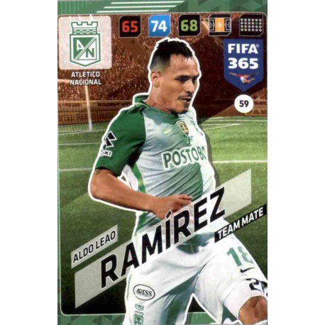 Aldo Leao Ramírez Atlético Nacional 59 FIFA 365 Adrenalyn XL 2018