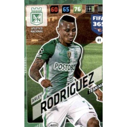 Arley Rodríguez Atlético Nacional 61 FIFA 365 Adrenalyn XL 2018