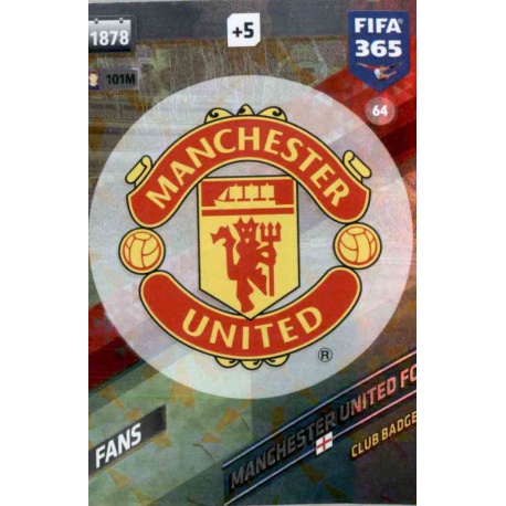 Emblem Manchester United 64 FIFA 365 Adrenalyn XL 2018