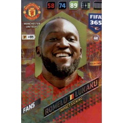Romelu Lukaku Impact Signing Manchester United 68 FIFA 365 Adrenalyn XL 2018