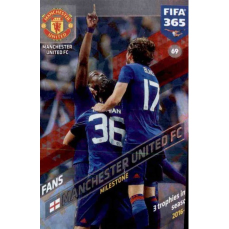 Manchester United FC Milestone Manchester United 69 FIFA 365 Adrenalyn XL 2018