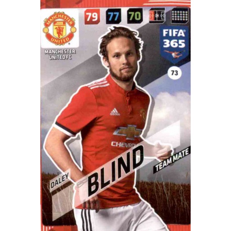 Daley Blind Manchester United 73 FIFA 365 Adrenalyn XL 2018