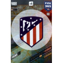 Escudo Atlético Madrid 82 FIFA 365 Adrenalyn XL 2018