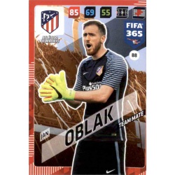 Jan Oblak Atlético Madrid 88 FIFA 365 Adrenalyn XL 2018