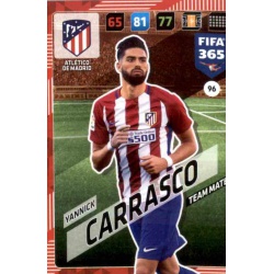 Yannick Carrasco Atlético Madrid 96 FIFA 365 Adrenalyn XL 2018