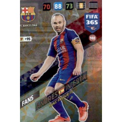 Andrés Iniesta Fans Favourite Barcelona 102 FIFA 365 Adrenalyn XL 2018