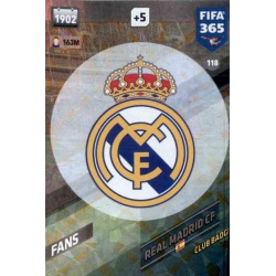 Escudo Real Madrid 118 FIFA 365 Adrenalyn XL 2018