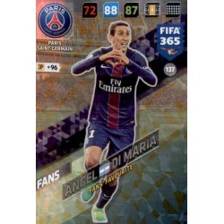 Ángel Di María Fans Favourite Paris Saint-Germain 137 FIFA 365 Adrenalyn XL 2018