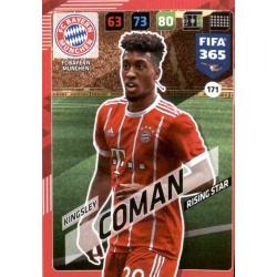 Kingsley Coman Rising Star Bayern München 171 FIFA 365 Adrenalyn XL 2018