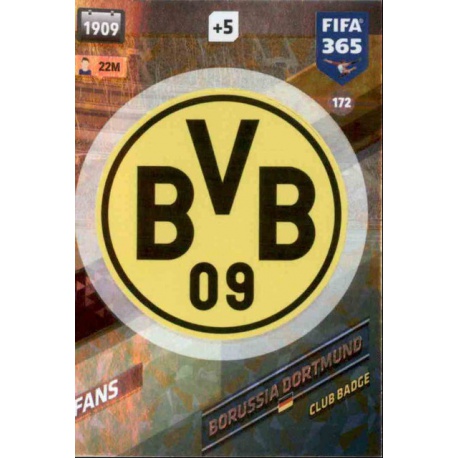 Escudo Borussia Dortmund 172 FIFA 365 Adrenalyn XL 2018