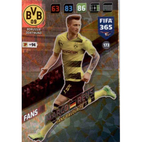 Marco Reus Fans Favourite Borussia Dortmund 173 FIFA 365 Adrenalyn XL 2018