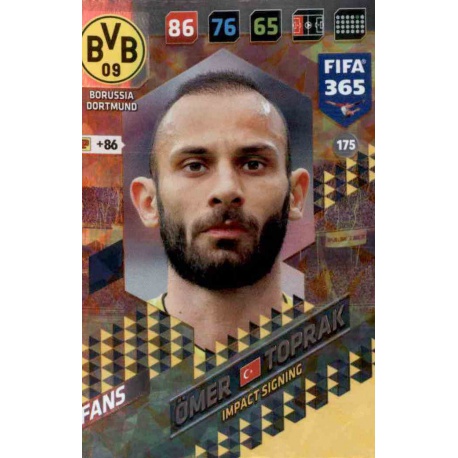 Ömer Toprak Impact Signing Borussia Dortmund 175 FIFA 365 Adrenalyn XL 2018