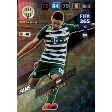 Zoltán Gera Fans Favourite Ferencvárosi TC 191 FIFA 365 Adrenalyn XL 2018