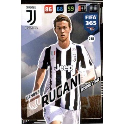 Daniele Rugani Rising Star Juventus 218 FIFA 365 Adrenalyn XL 2018