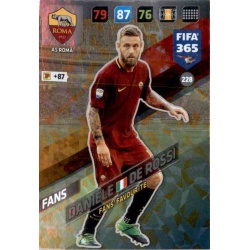 Daniele De Rossi Fans Favourite AS Roma 228 FIFA 365 Adrenalyn XL 2018