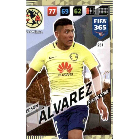Edson Álvarez Rising Star Club América 251 FIFA 365 Adrenalyn XL 2018