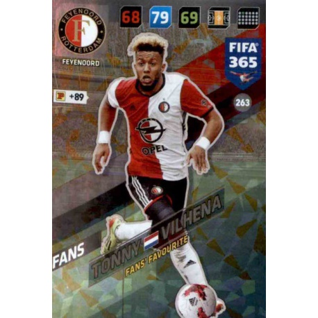 Tonny Vilhena Fans Favourite Feyenoord 263 FIFA 365 Adrenalyn XL 2018