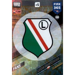 Escudo Legia Warszawa 280 FIFA 365 Adrenalyn XL 2018