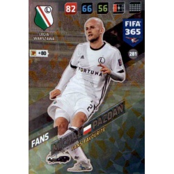 Michał Pazdan Fans Favourite Legia Warszawa 281 FIFA 365 Adrenalyn XL 2018