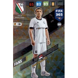 Miroslav Radović Fans Favourite Legia Warszawa 283 FIFA 365 Adrenalyn XL 2018