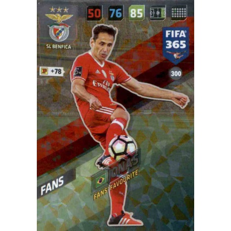 Jonas Fans Favourite SL Benfica 300 FIFA 365 Adrenalyn XL 2018