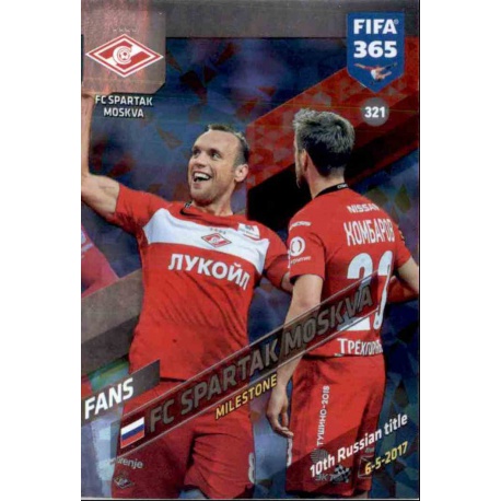 FC Spartak Moskva Milestone Spartak Moskva 321 FIFA 365 Adrenalyn XL 2018