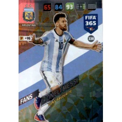 Lionel Messi Fans Favourite Argentina 338 FIFA 365 Adrenalyn XL 2018