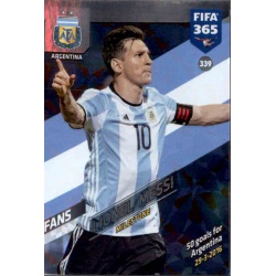 Lionel Messi Milestone Argentina 339 FIFA 365 Adrenalyn XL 2018